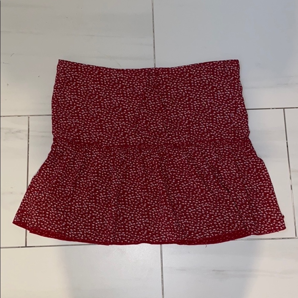 Brandy red skirt (brand new) Skirt is adjustable!!